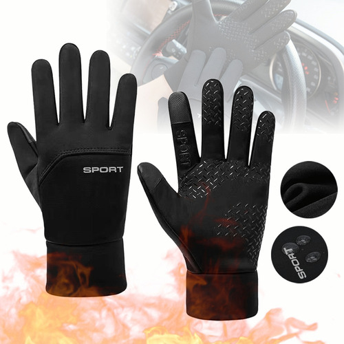 Guantes Cálidos Microfibra Invierno Antideslizantes Táctil