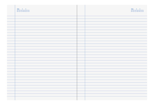 Caderno Brochura 1/4 Capa Dura 80f Stiff Verde Slim - 5 Un.