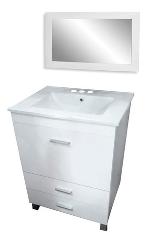 Imagen 2 de 6 de Vanitory Vali 60cm + Mesada + Monocomando