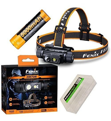 Fenix Hm70r - Faro Frontal Led Recargable De 1600 Lúmenes Bl