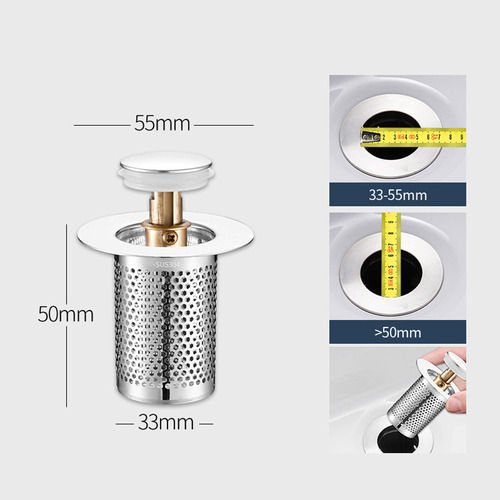 Tapon De Lavabo Tapon Lavabo Inodoro Fregadero Cobre Rebote