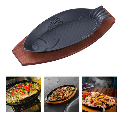 Bife Fritar Placa Escaldante Conjunto De Placa De Bife Em C