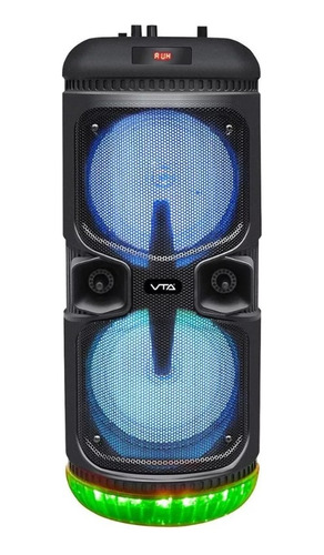 Amplificador Recargable Stereo Luces Led De 30w Rms