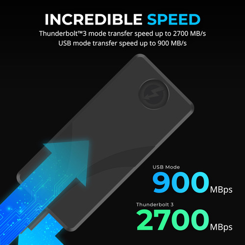 Sabrent Rocket Xtrm Plus 2tb Thunderbolt 3 Portable Ssd -