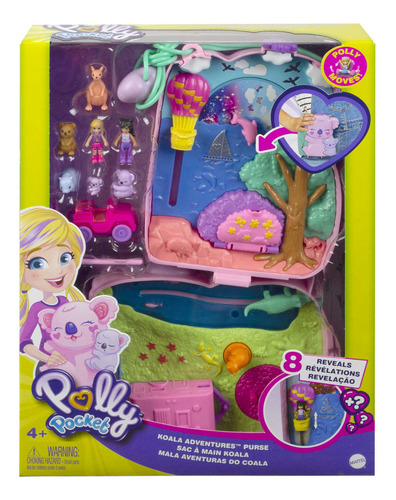 Set De Juego Polly Pocket Estuche Bolso Aventuras De Koala