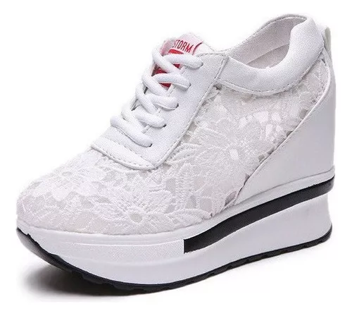 codo Escabullirse omitir Zapato Mujer Plataforma Barato Sneakers | MercadoLibre 📦