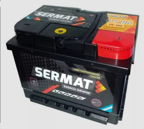 Bateria Sermat 12x65 Focus, Gol , Trend, Volyager Derecho