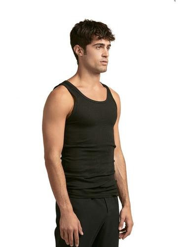 Camiseta Tres Ases Musculosa Negra Hombre Morley Art 72