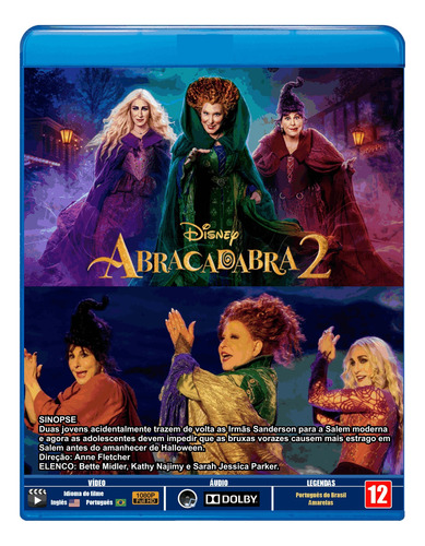 Blu-ray Filme Abracadabra 2 - 2022 - Dublado E Legendado