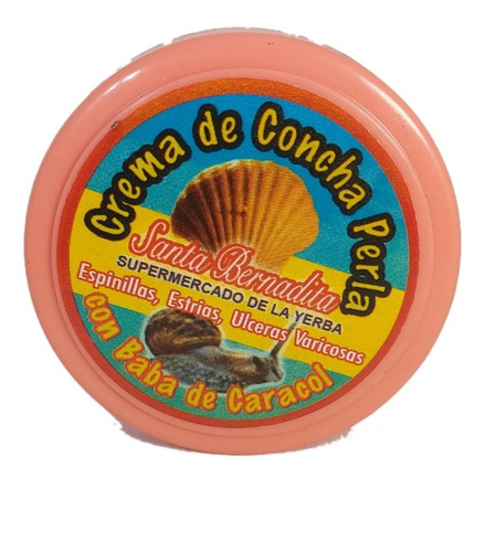 Crema De Concha Perla 60 Gr Natural.