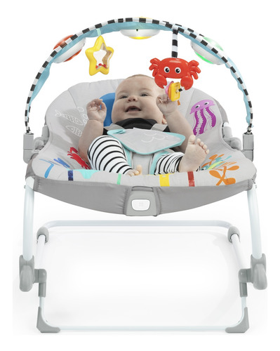 Silla Mecedora Musical Kick To It Opus Baby Einstein 16787 0020-gris Kick To It