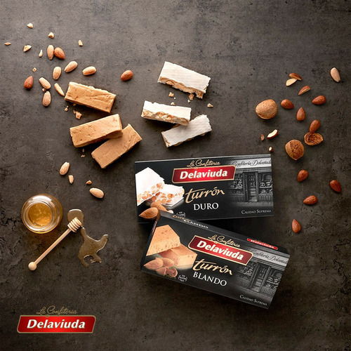 Imagen 3 de 8 de Turron Duro Crocante Almendras La Confiteria Delaviuda