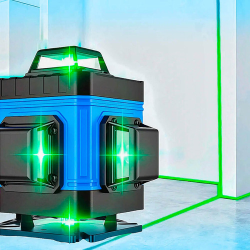 Nível Laser 16 Linhas Ideal Para Construção E Acabamento