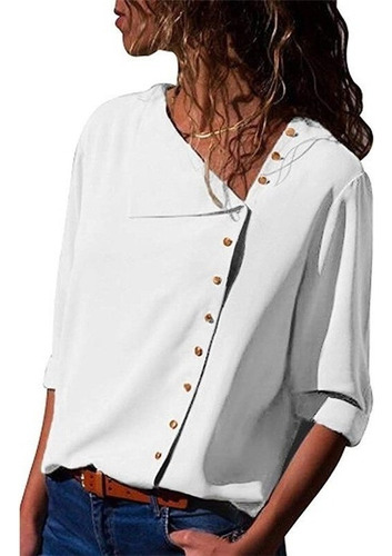 Women's Blouses Chifón Long Sleeve Casual Shirt
