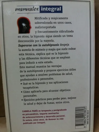 Superarse Con La Autohipnosis - Carmela París