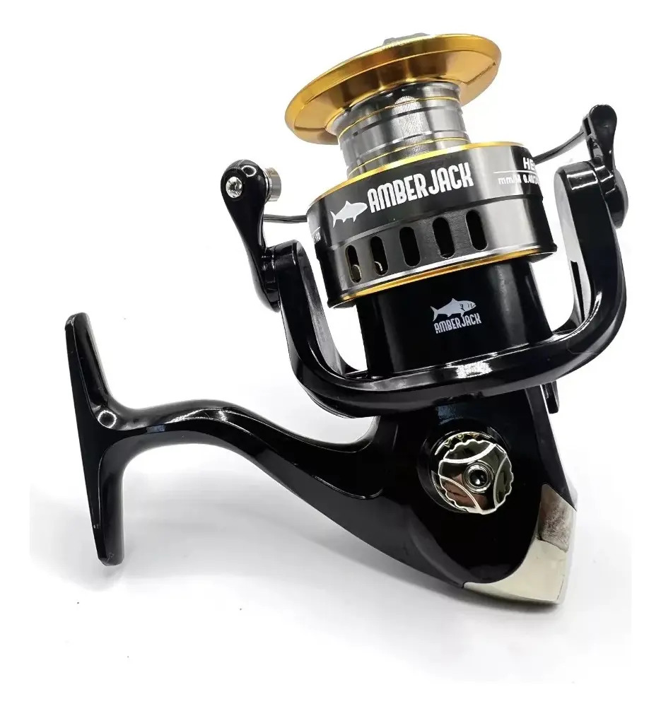 Reel Frontal Amberjack 12 Rul Pesca Rio Variada 10kg Drag Color HE 6000 Lado de la manija Derecho