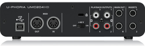 Interfaz Behringer Umc-204hd Negro