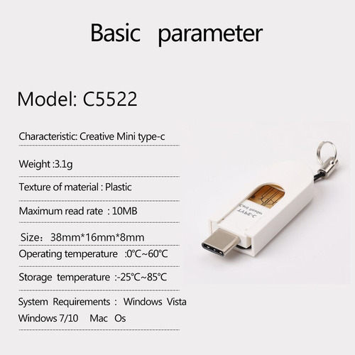 Unidad Flash Usb 2.0 Tipo C De 32 Gb Para Computadoras Y Tel