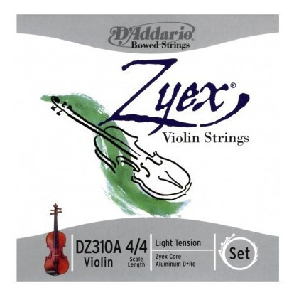 Encordado Cuerdas Violin Daddario Dz310a 4/4l Zyex Aluminio 