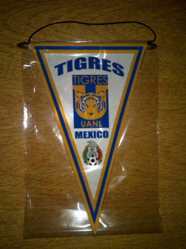 Banderin Paño 37cm Mexico Tigres Uanl