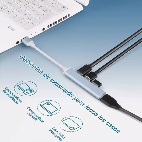 Alta Velocidad 4 Puertos Usb 3.0multi Hub Divisor De Expans