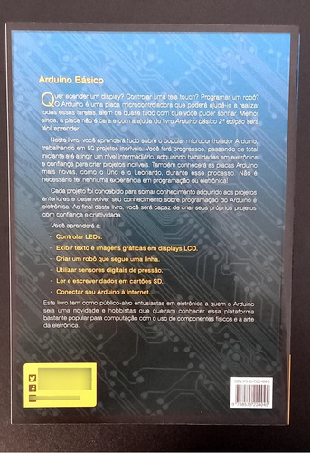 Arduino Básico - Michael Mcroberts | Edição 2 | Novatec | Brochura | 512 Páginas | Português | 2018 | Acadêmico | Com Índice | Grande | 25x18 Cm | Realidade Aumentada