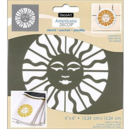 Decoart Decads-k.102 Americana Decor Stencil Sol Celestial,