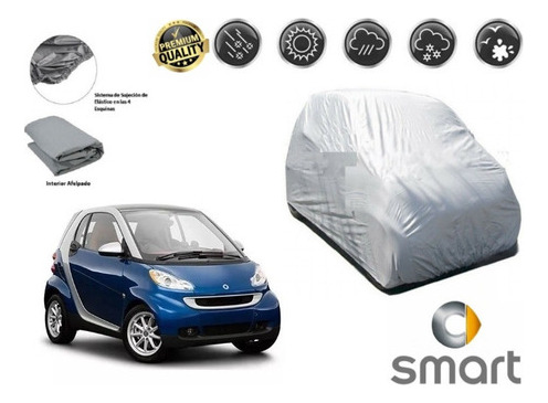 Funda Car Cover Afelpada Premium Smart Fortwo 2012