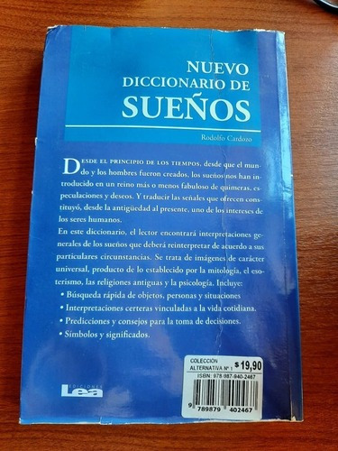 Nuevo Diccionario De Los Sueños  (detalles En Las Hojas), De Rodolfo Cardozo. Editorial Ediciones Lea En Español