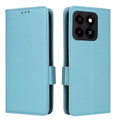 Funda Abatible For Zte Blade A55 Con Ranuras Magnéticas De