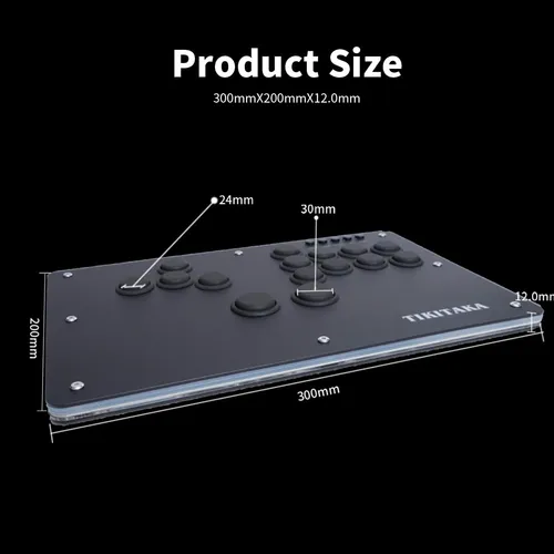 Controlador Arcade Tikitaka S15b-n Con Botones De Nylon