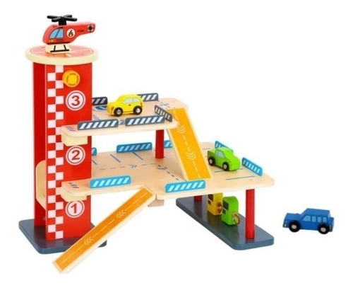 Imagem 1 de 2 de Estacionamento Para Carros Com Heliponto - Tooky Toy