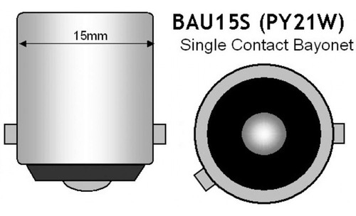 Lampada 1 Bau15s Amarela Seta Onix 2013 A 2019