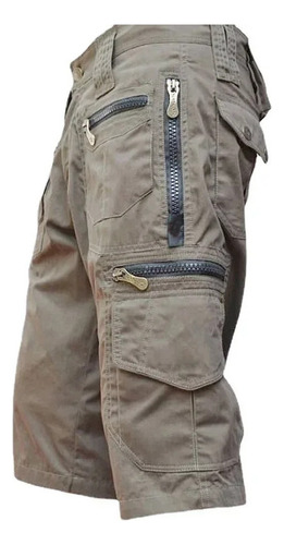 Pantalones Cortos Tipo Cargo De Holgado Algodón Para Hombre
