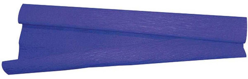 Papel Crepon Super Crepe 48cmx2,50m Liso Azul Escuro