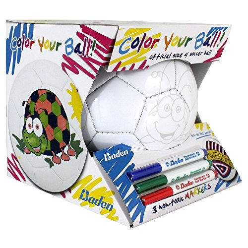 Baden Color Your Own Soccer Ball, Kids Soccer Ball W/ Colore