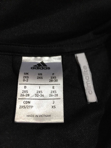 adidas Climalite Sudadera Para Dama Talla 2xs Color Negra (Usado)
