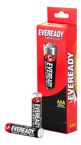 Pila Aaa Eveready Carbon Super Heavy Duty Pack 24un