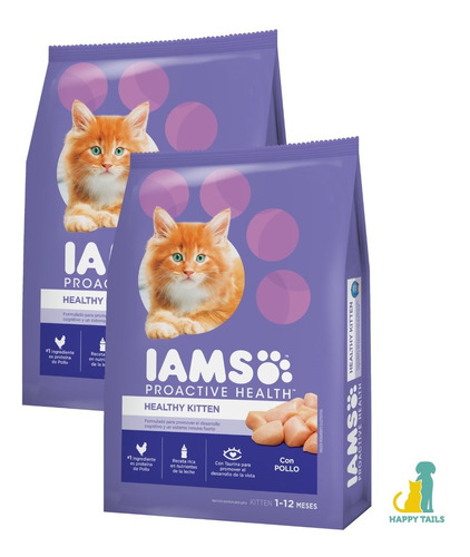 Iams Kitten 2 X 3 Kg (6 Kilos Totales) - Happy Tails