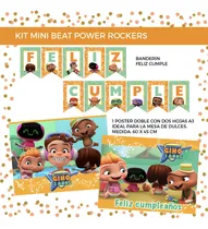 Comprar Kit Mini Beat Power Rockers Cumpleaños Imprimible