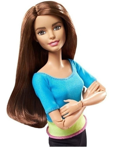 Imagem 5 de 7 de Barbie Feita Para Mexer Top Turquesa Morena Ms Sj