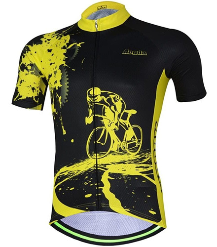 Aogda Ciclismo Jersey Hombres Camisetas De Bici Equipo Ropa 