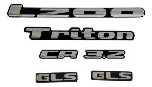 Kit Adesivo Resinado 3d L200 Triton Cr 3.2 Gls Tuning Lt006 