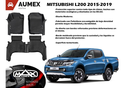 Maxfloormat® Pisos Calce Perfecto Mitsubishi L200 2015-2019