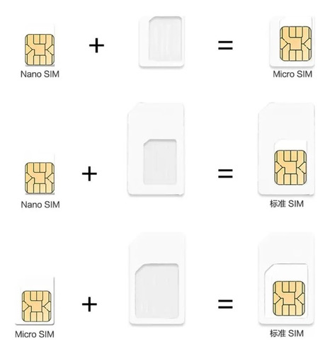 Set Universal 4 En 1 Para Convertir Nano Sim A Micro