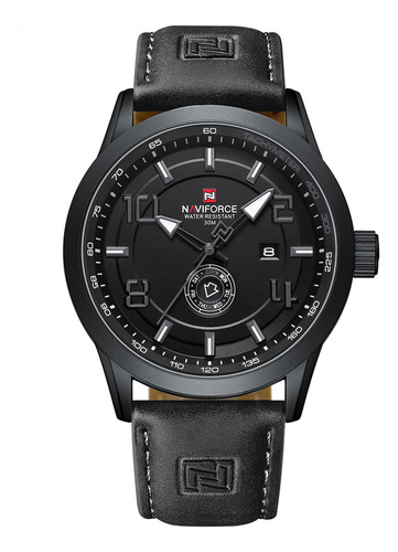 Reloj Naviforce Sport Military Army De Piel Y Cuarzo Origina