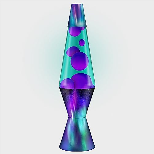 Lámpara Lava Original Aurora Borealis Púrpura 14,5 Con Base