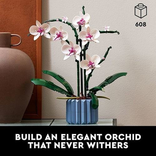 Juego De Construcción Bouquet Ramo De Orquídeas 608 Pcs