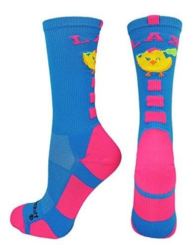 Madsportsstuff Lax Chick Lacrosse Athletic Calcetines De Cre