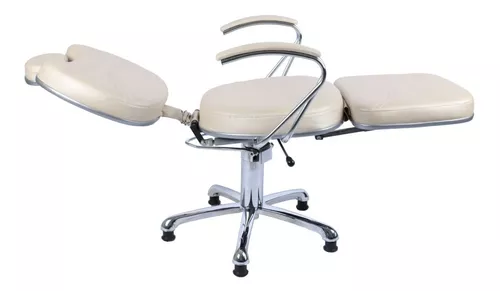 Cadeira poltrona reclinavel topazio salão de beleza, cabeleireiro,  barbeiro, fortebello móveis - preto courino